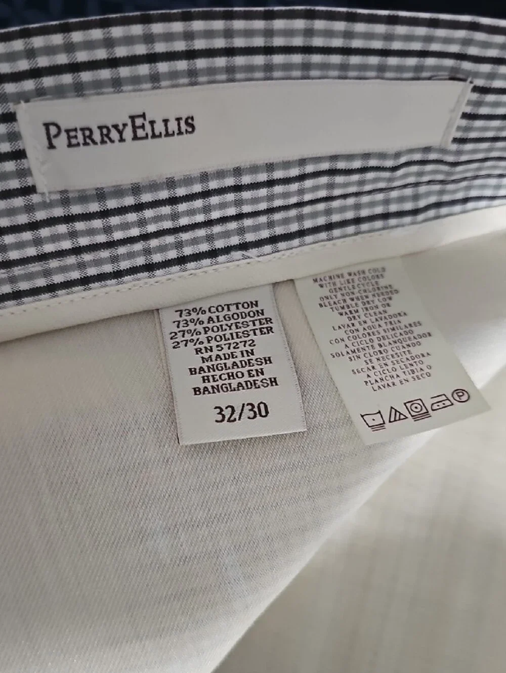 Perry Ellis Plaid Dress Pants